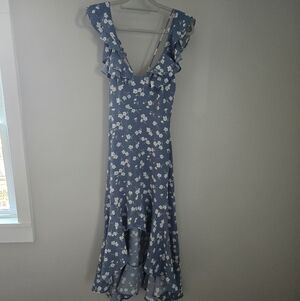 Altar'd State Blue Floral Dress